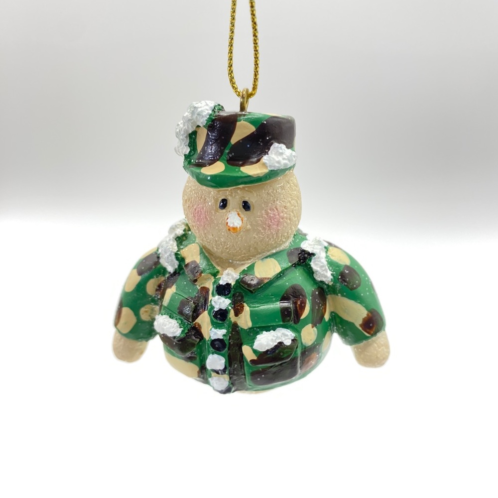 Army Camo Fatigues ENCORE USA Army Ornament Vintage New Christmas Holiday